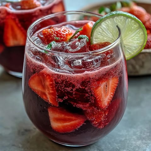 Vibrant Dragon Drink Refresher with creamy coconut milk and fresh dragon fruit, served over ice in a tall glass.