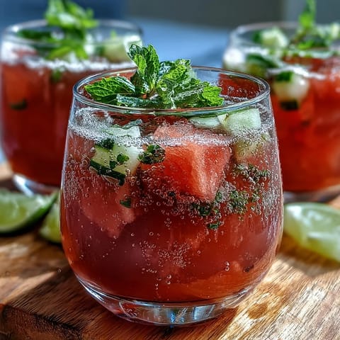 Watermelon Mint Vodka Spritz #107