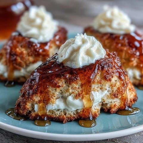 Dandelion Honey Scones Clotted