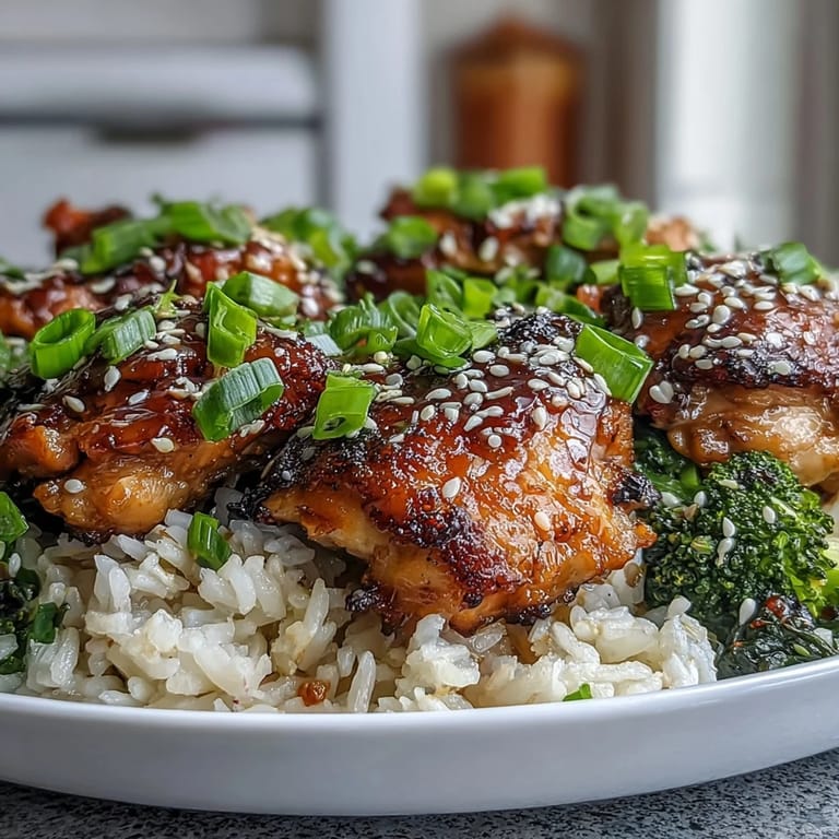 Steaming One Pan Honey Garlic Chicken Broccoli Rice reveals tender chicken pieces, diced carrots, and vibrant broccoli over fluffy rice in a sweet garlic sauce.