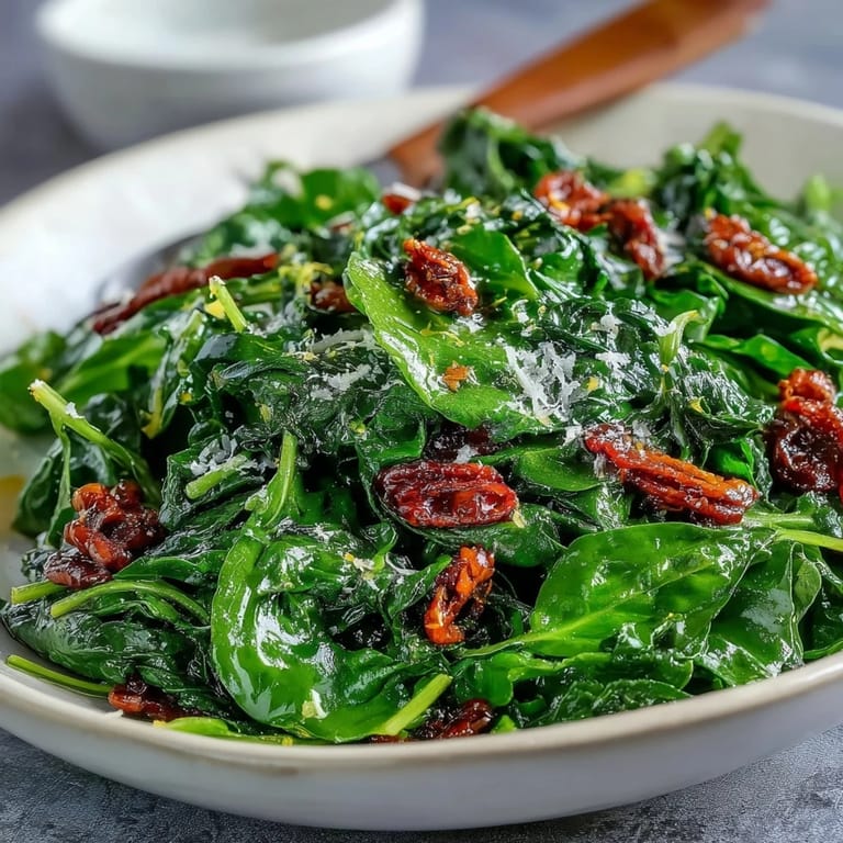 Bright, peppery arugula tossed in tangy lemon vinaigrette, garnished with shaved Parmesan and crunchy pine nuts for a refreshing side.