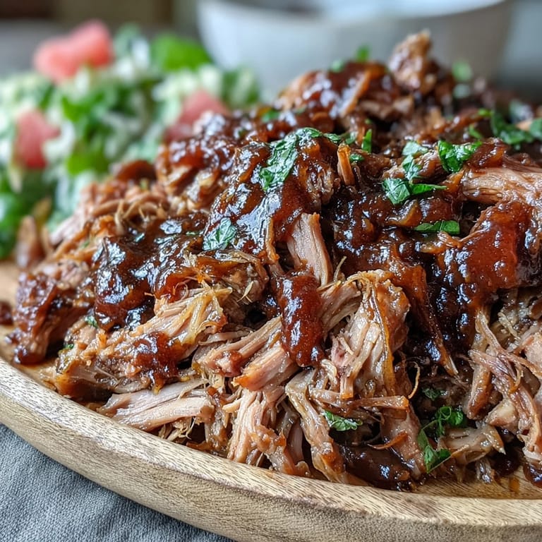 Juicy pulled pork and crisp watermelon slaw, perfect for your next BBQ.